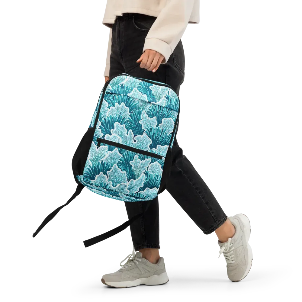 Azure Coral on Utility Backpack — Front 2
