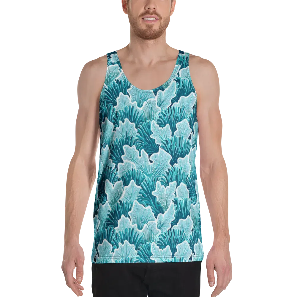 Azure Coral on Men's Tank Top — Front