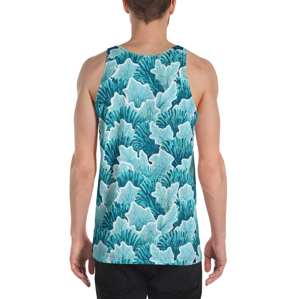 Azure Coral on Men's Tank Top — Back
