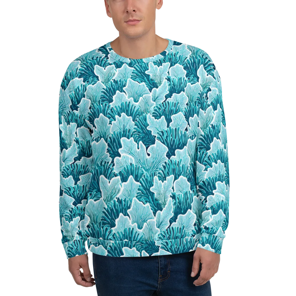 Azure Coral on Sweatshirt — Front