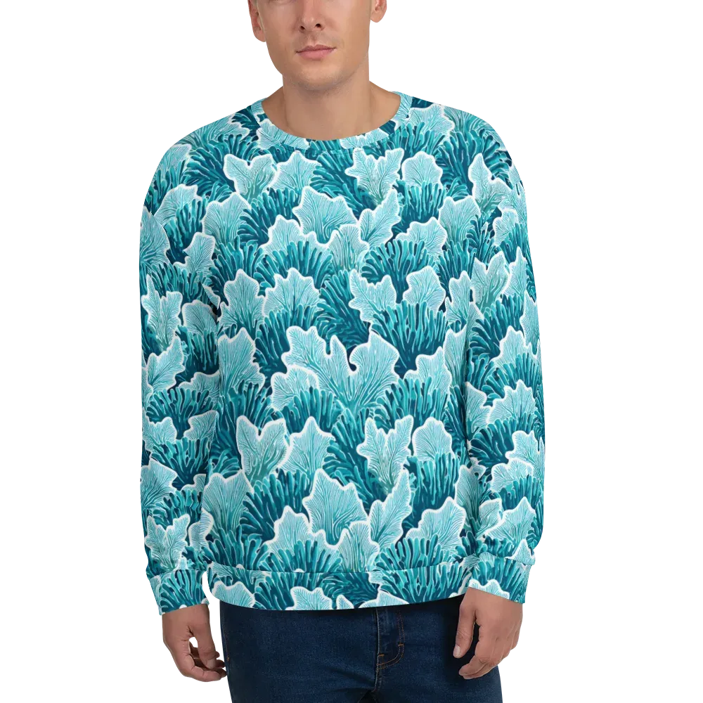 Azure Coral on Sweatshirt — Front