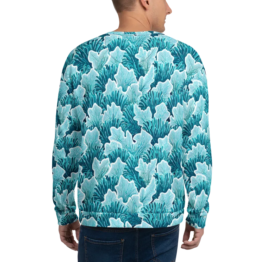 Azure Coral on Sweatshirt — Back