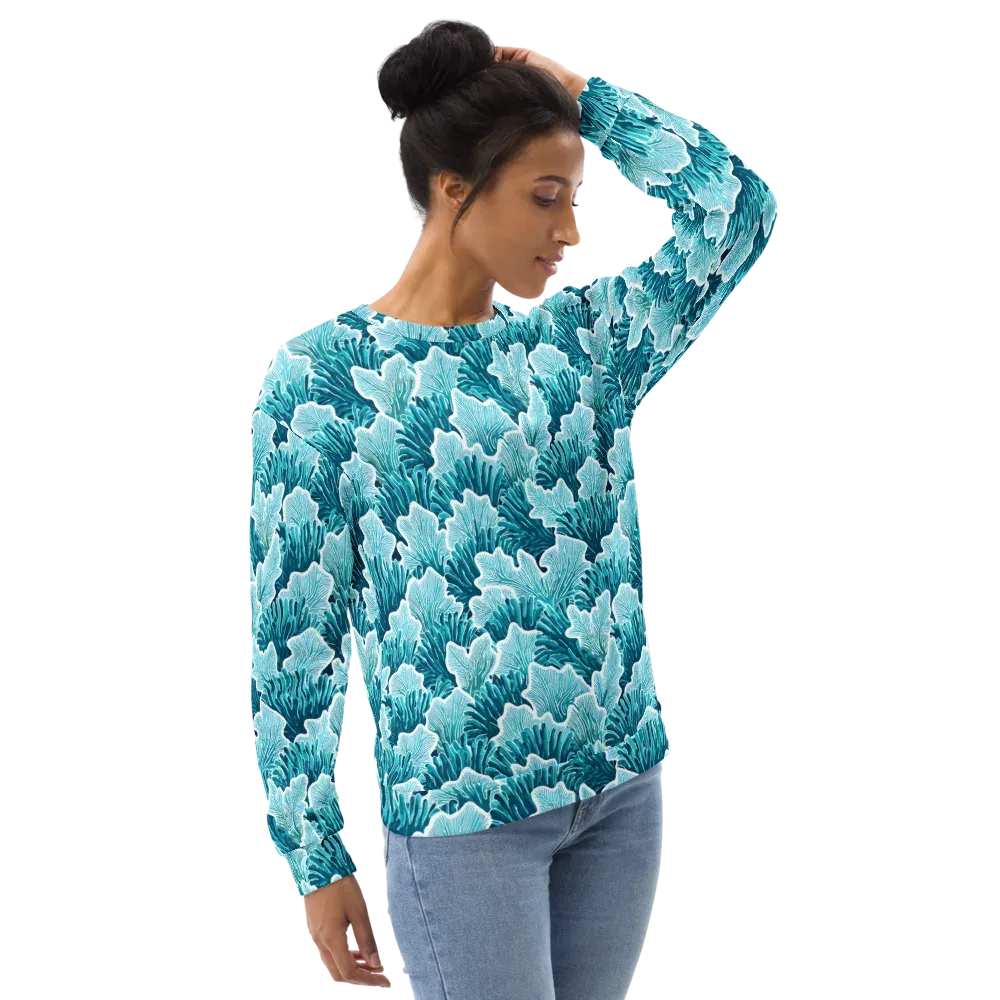 Azure Coral on Sweatshirt — Back print