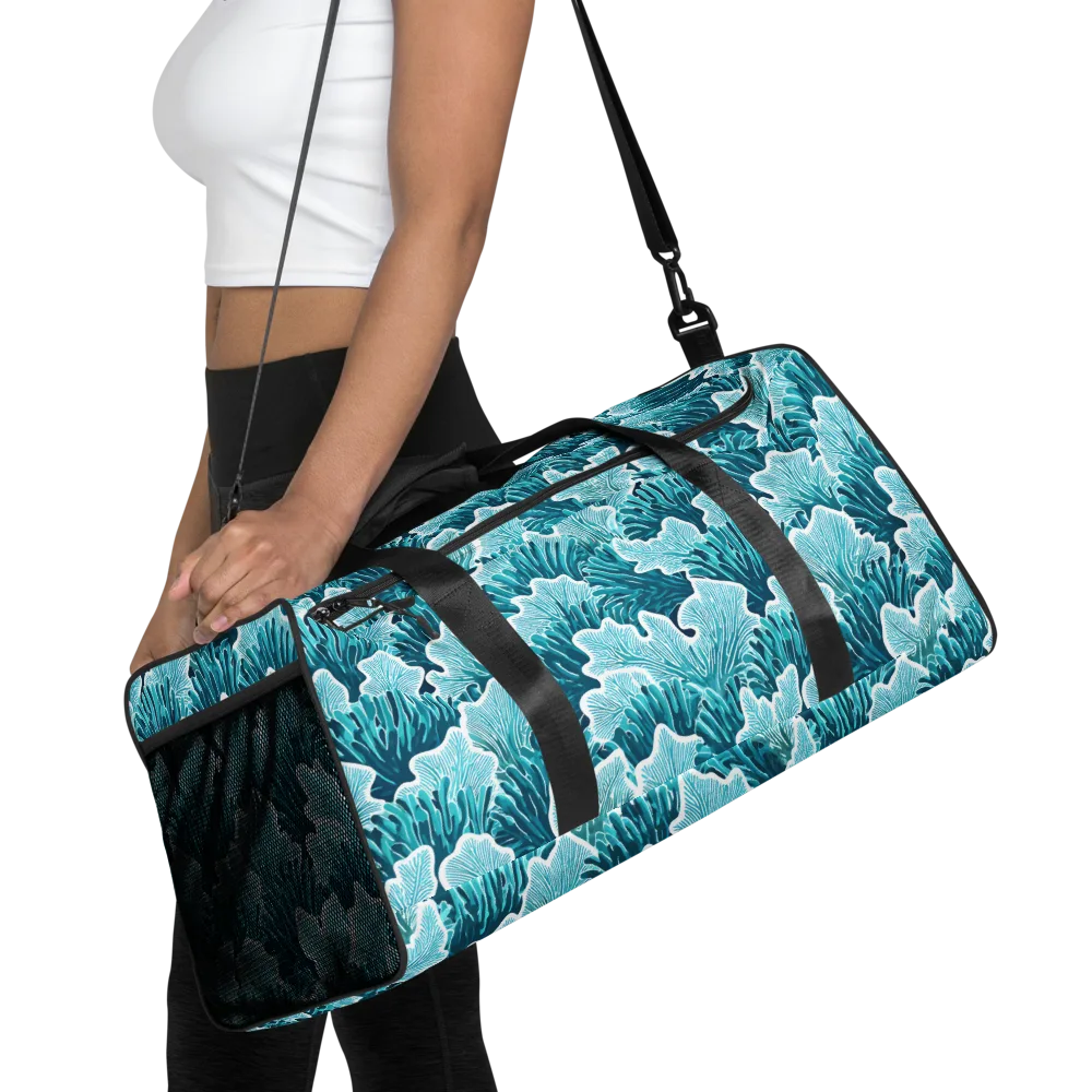 Azure Coral on Duffle Bag — Front