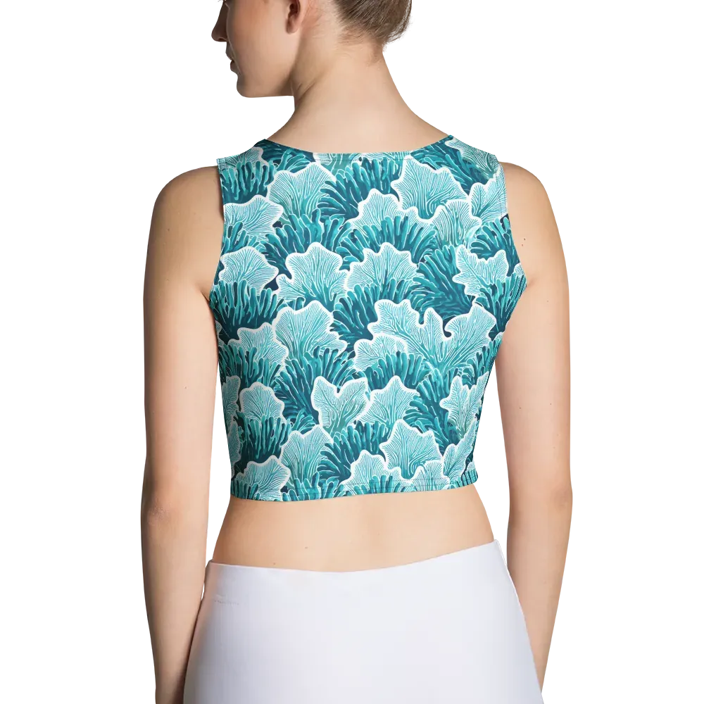 Azure Coral on Crop Top — Back