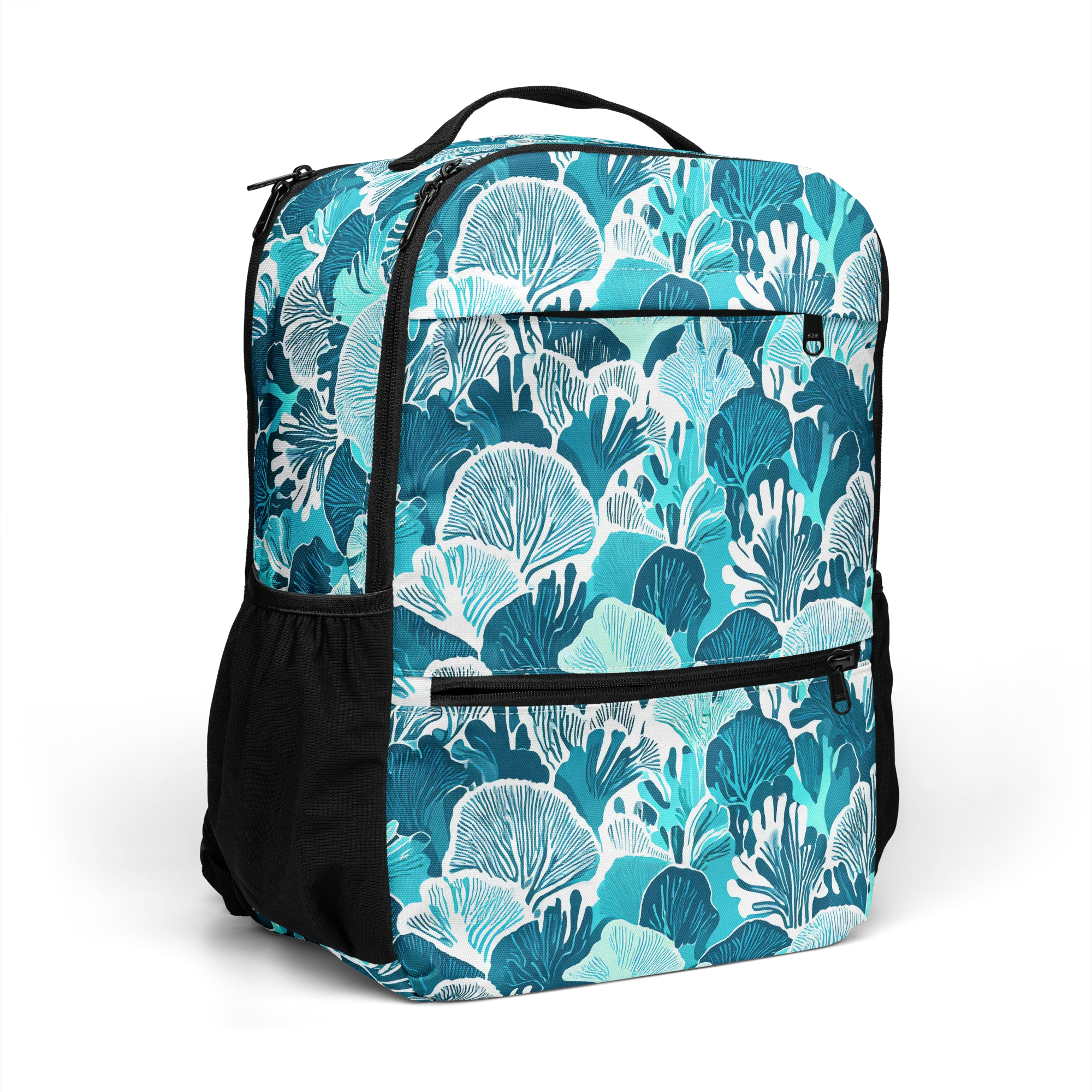 Aqua Fanfare on Utility Backpack — Top print
