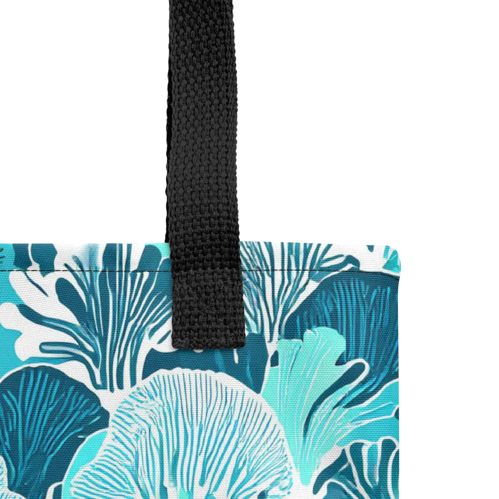 Aqua Fanfare on Tote Bag — Product details