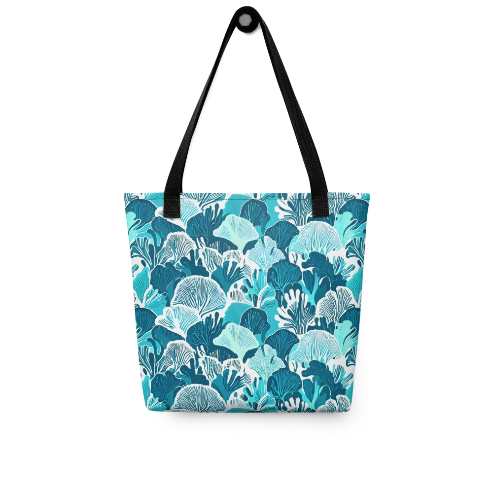Aqua Fanfare on Tote Bag — Front