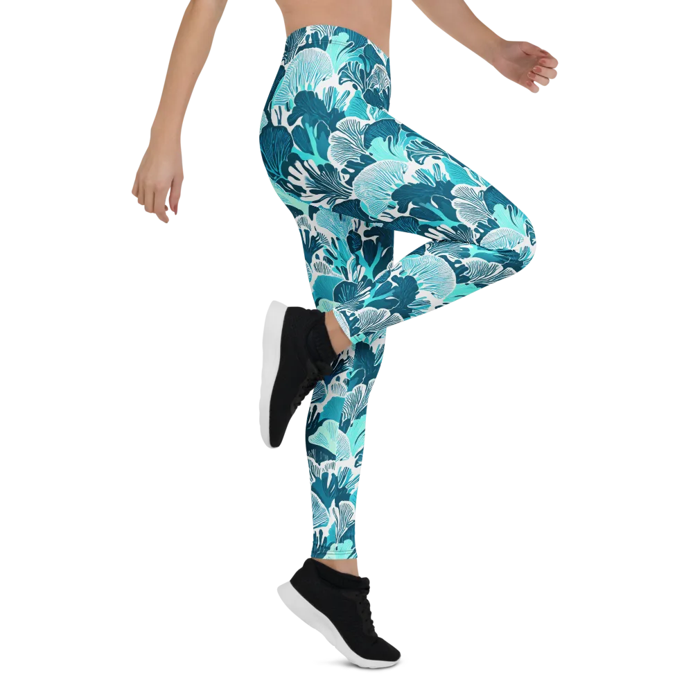 Aqua Fanfare on Leggings — Print file