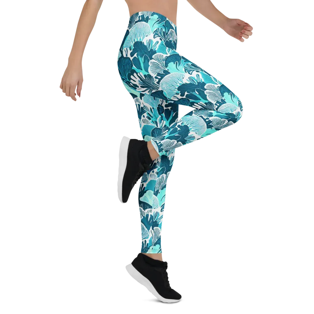 Aqua Fanfare on Leggings — Print file
