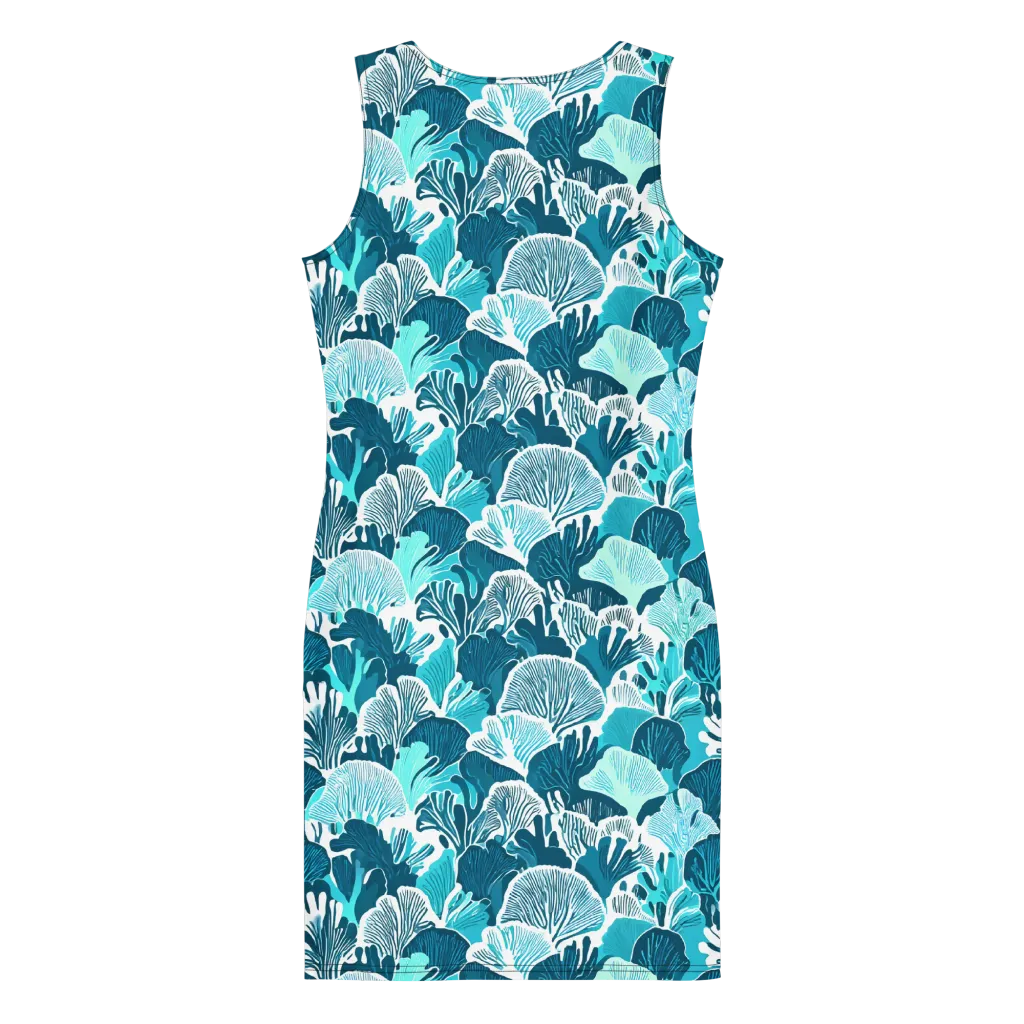 Aqua Fanfare on Bodycon Dress — Print file