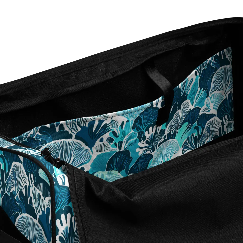 Aqua Fanfare on Duffle Bag — Product details