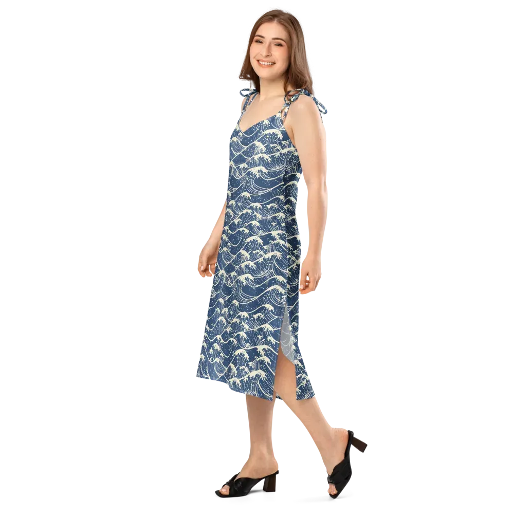 Ukiyo Wave on Slip Dress — Left Front