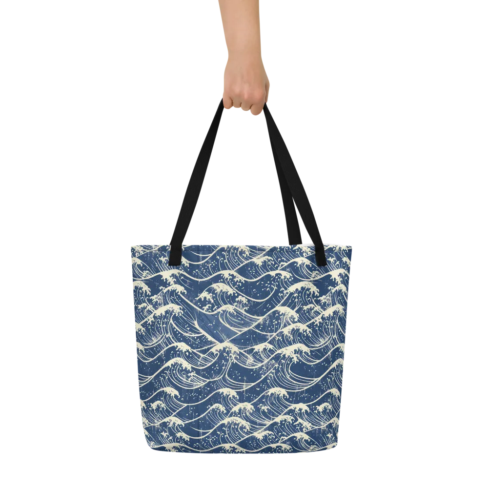 Ukiyo Wave on Large Tote Bag W/ Pocket — Print file