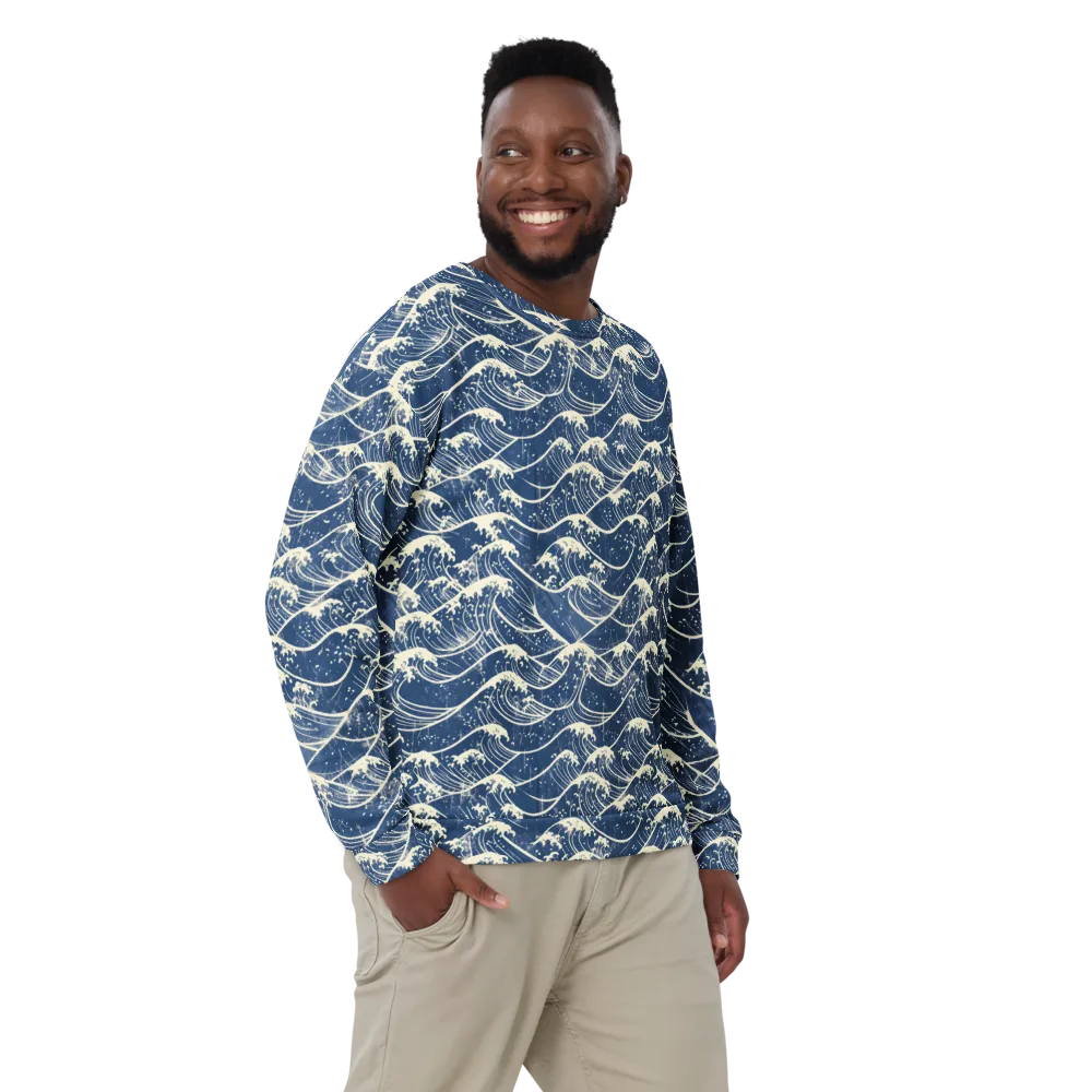 Ukiyo Wave on Sweatshirt — Back print