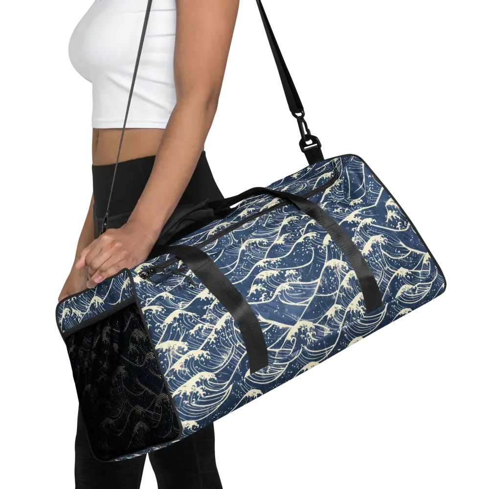 Ukiyo Wave on Duffle Bag — Front