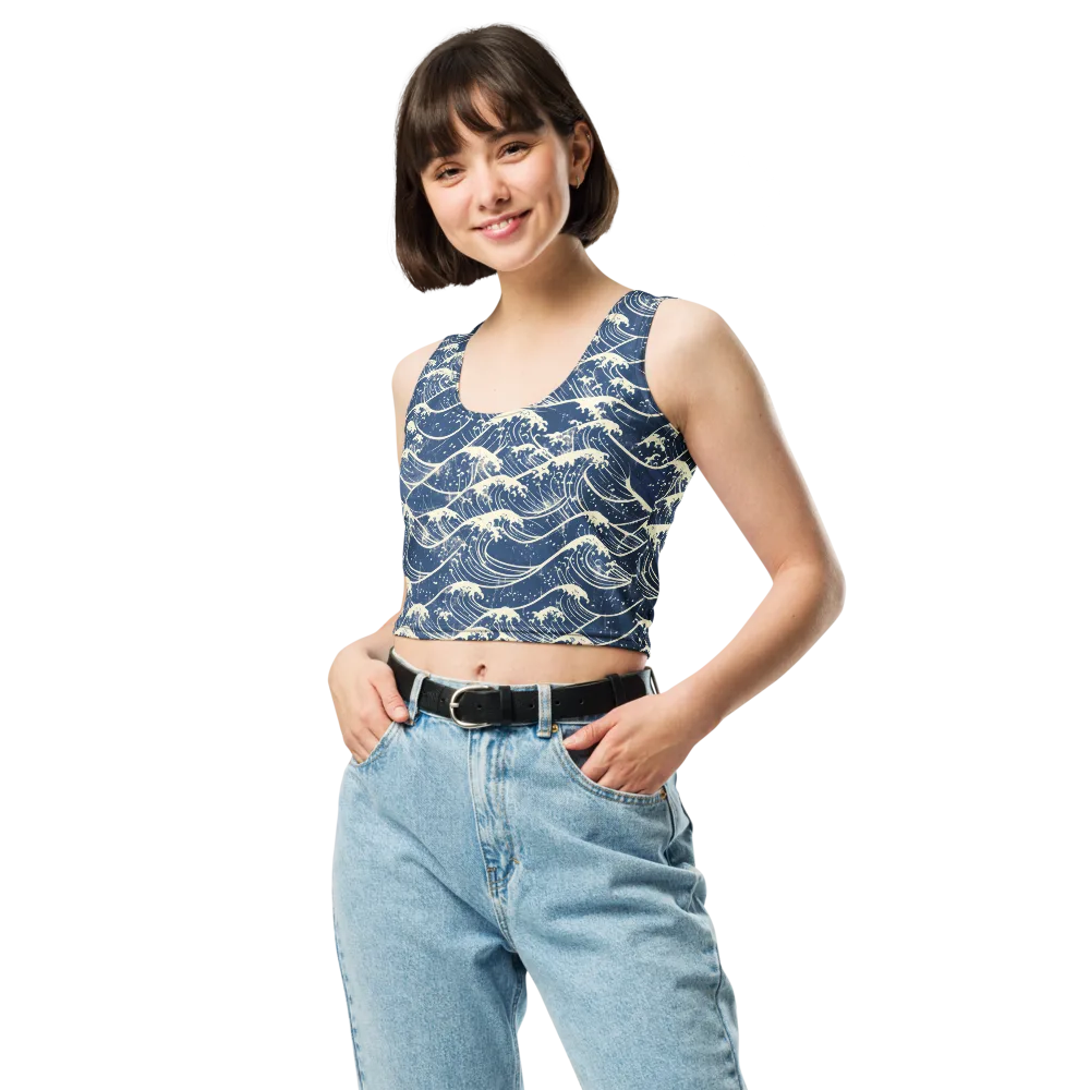 Ukiyo Wave on Crop Top — Print file