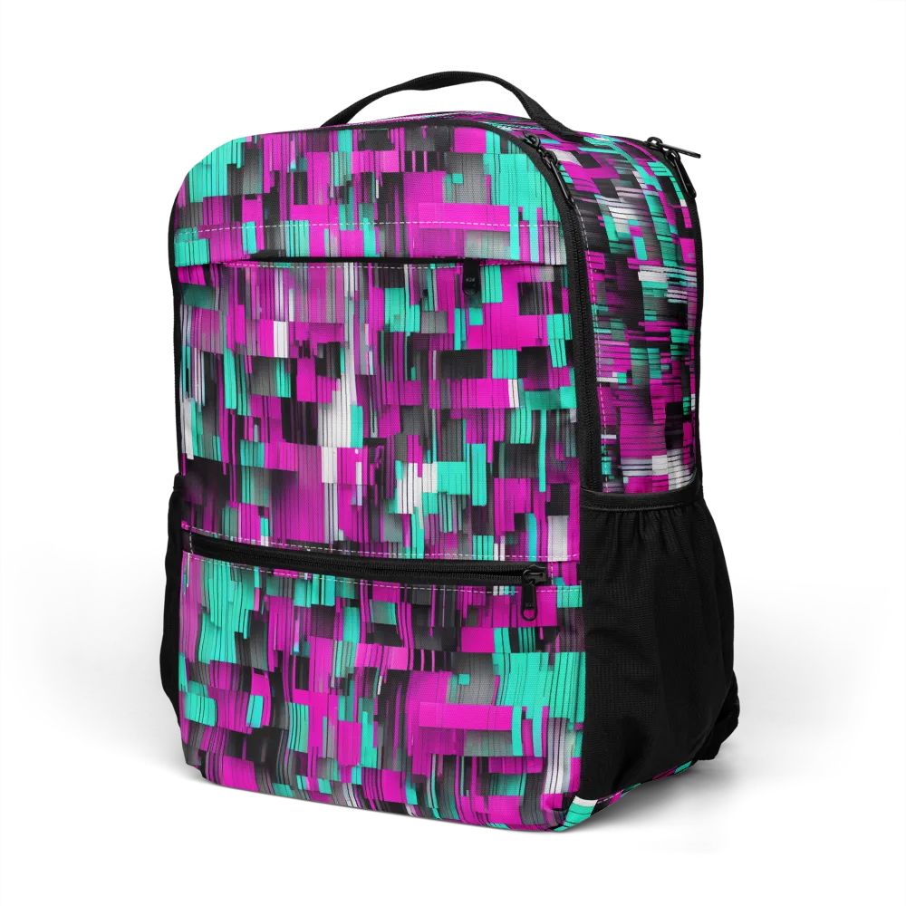 Neon Shard on Utility Backpack — Bottom print