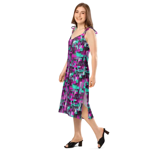 Neon Shard on Slip Dress