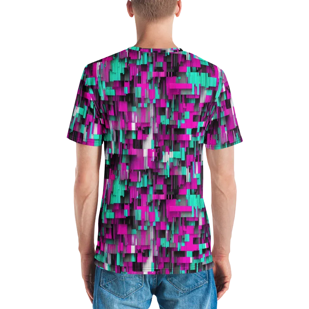 Neon Shard on Men's Crew Neck T-Shirt — Back