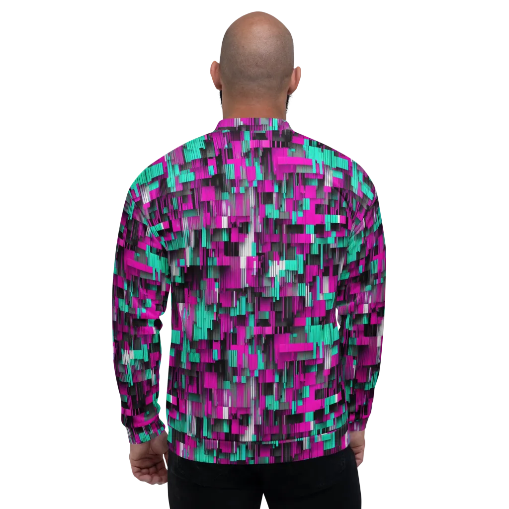 Neon Shard on Bomber Jacket — Back