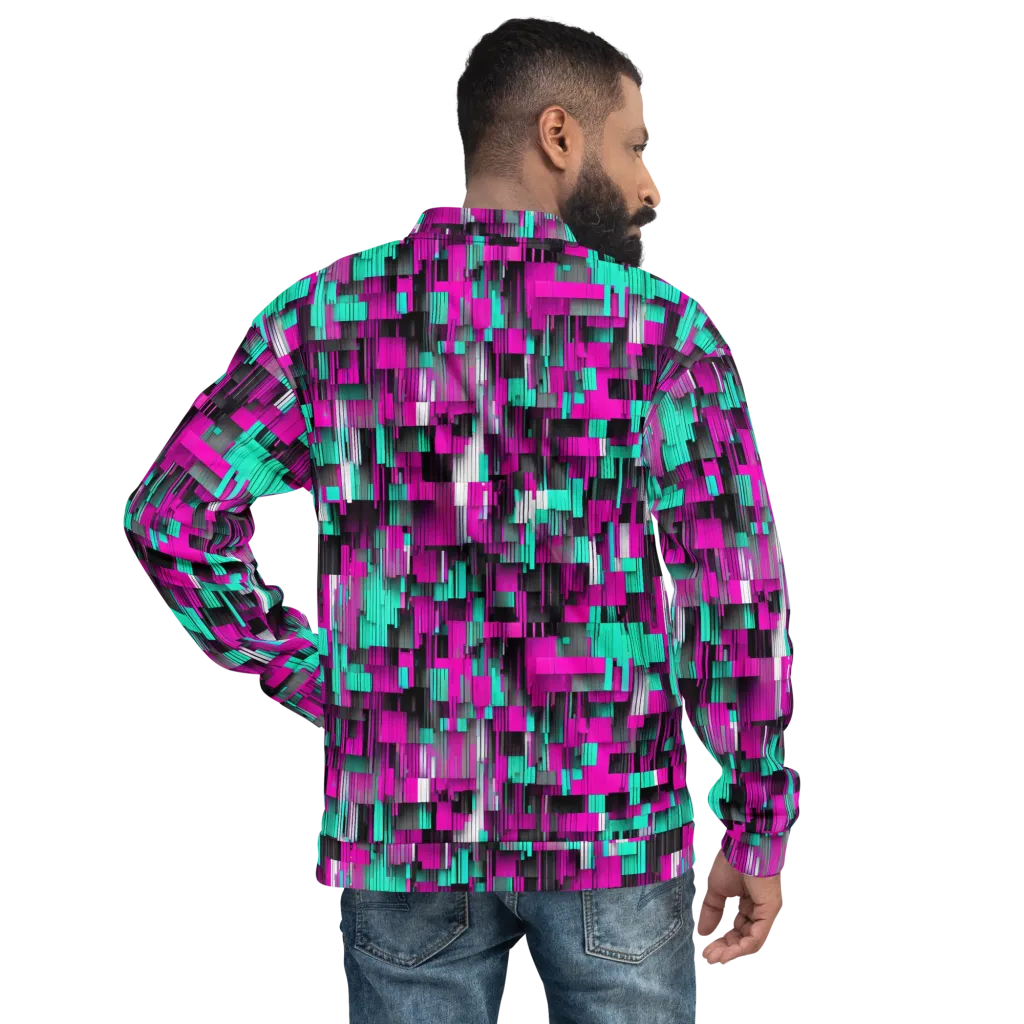 Neon Shard on Bomber Jacket — Back print