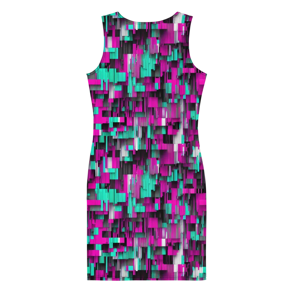 Neon Shard on Bodycon Dress — Print file