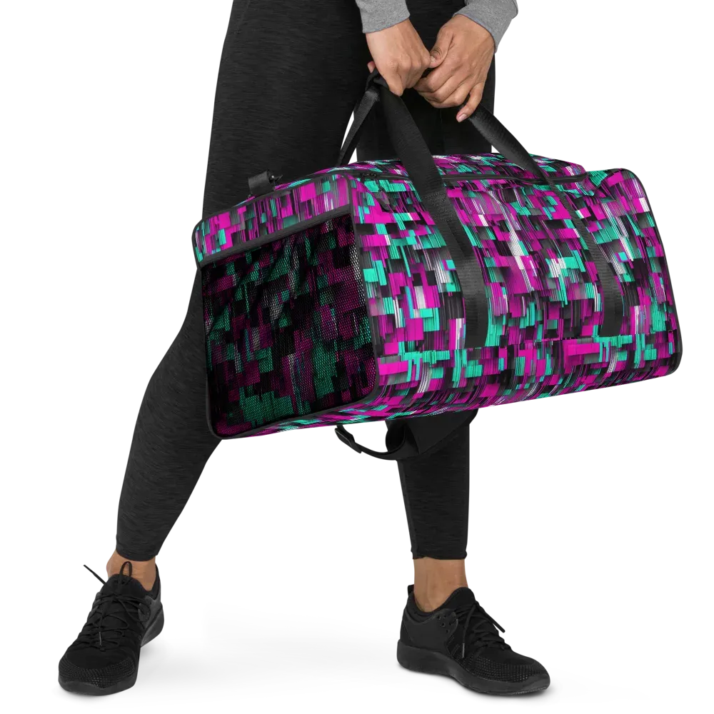 Neon Shard on Duffle Bag — Right Front