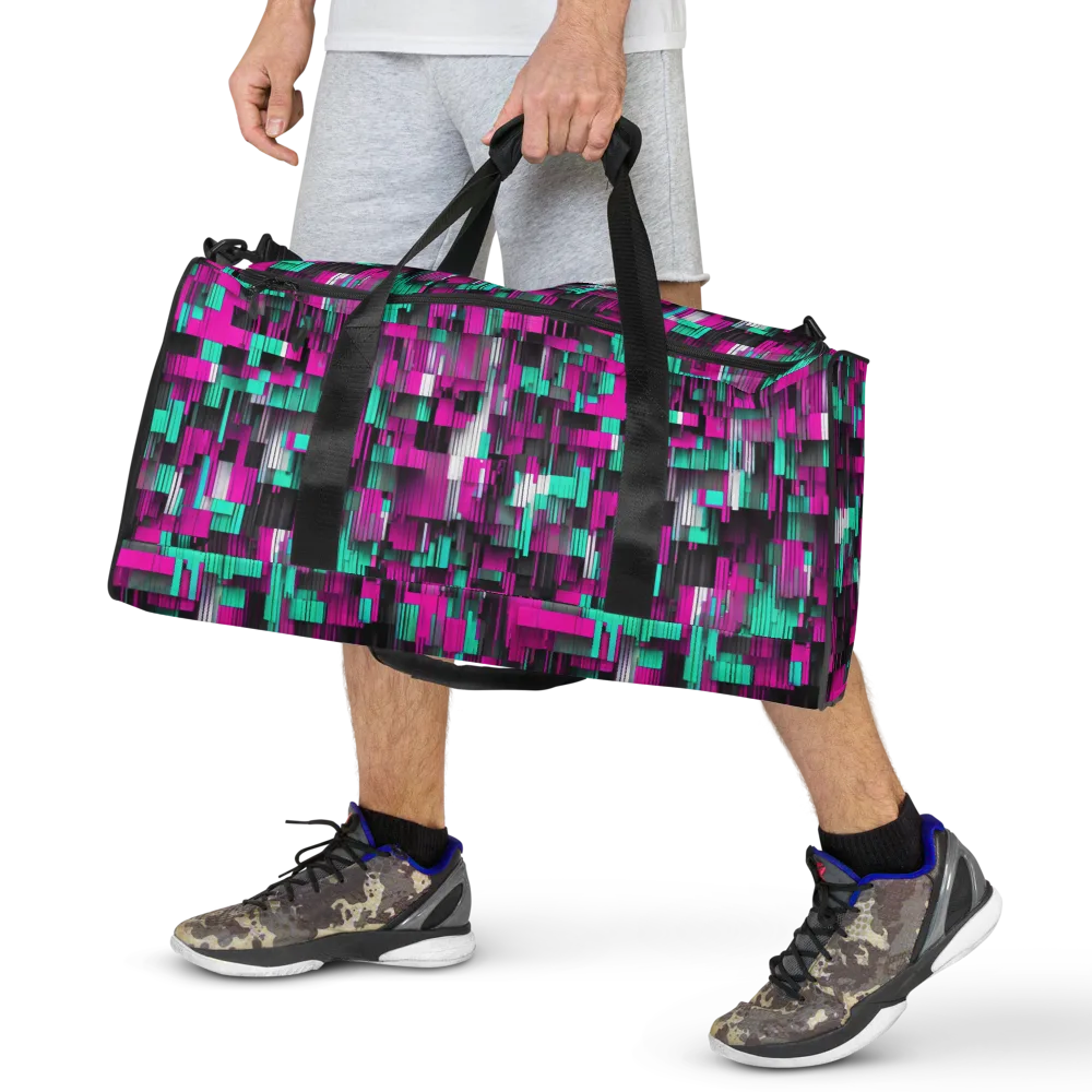 Neon Shard on Duffle Bag — Back print