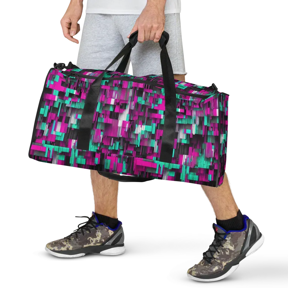 Neon Shard on Duffle Bag — Back print