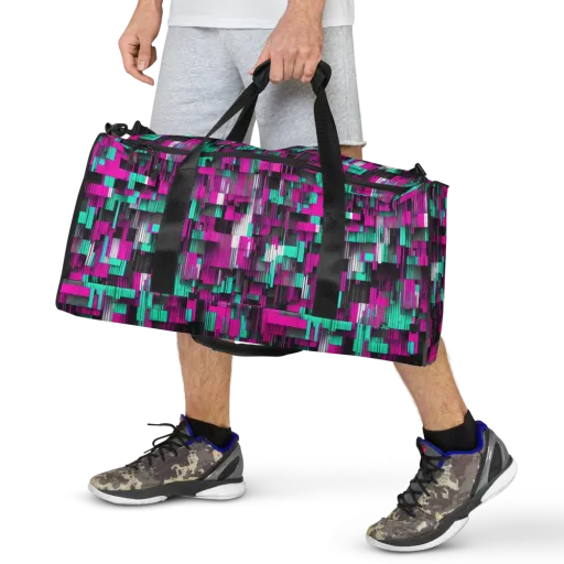 Neon Shard on a Duffle Bag