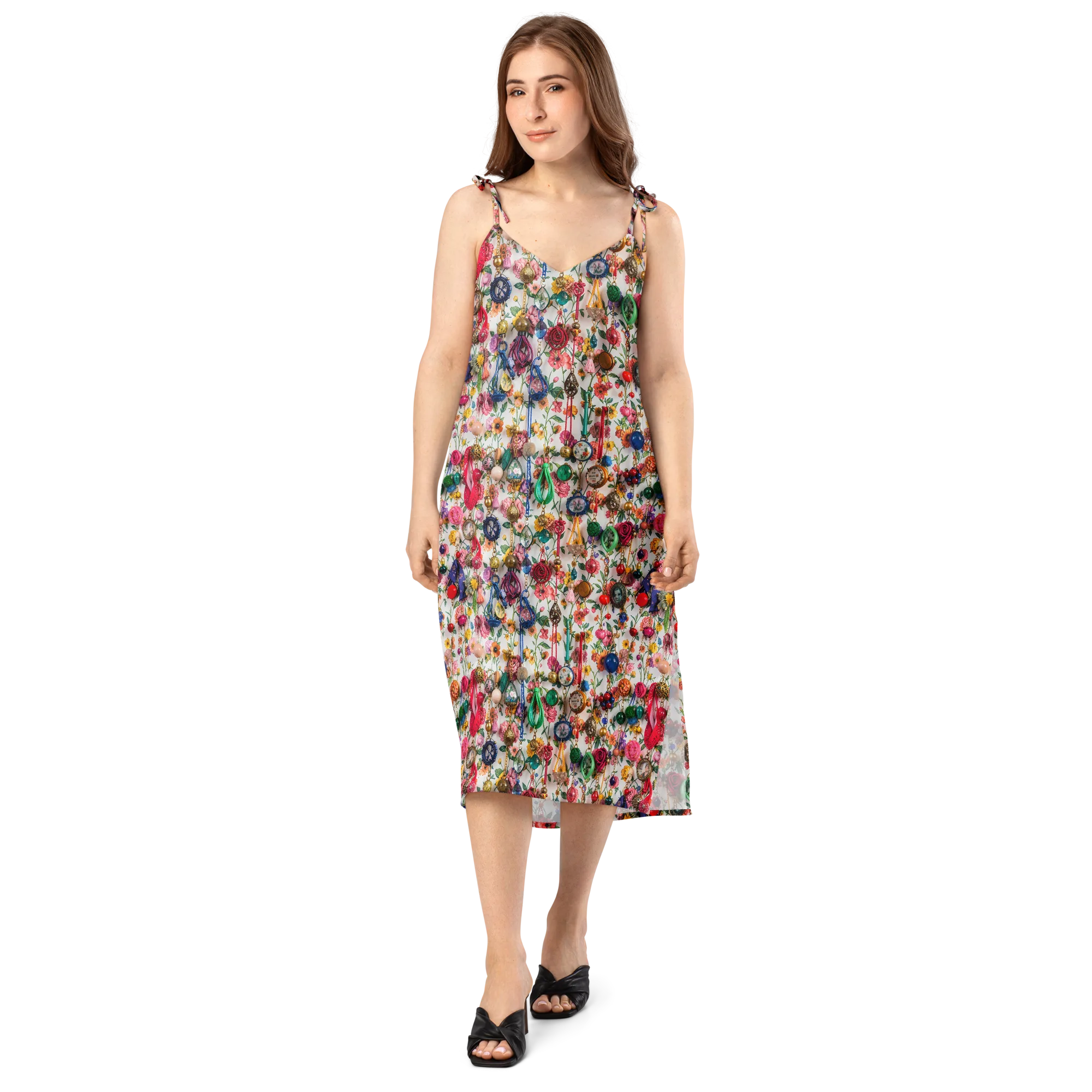 Botanical Bijou on Slip Dress — Front