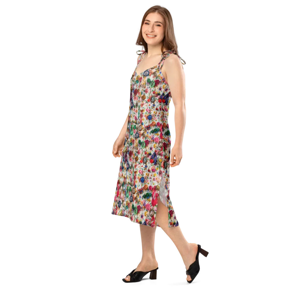 Botanical Bijou on Slip Dress — Left Front