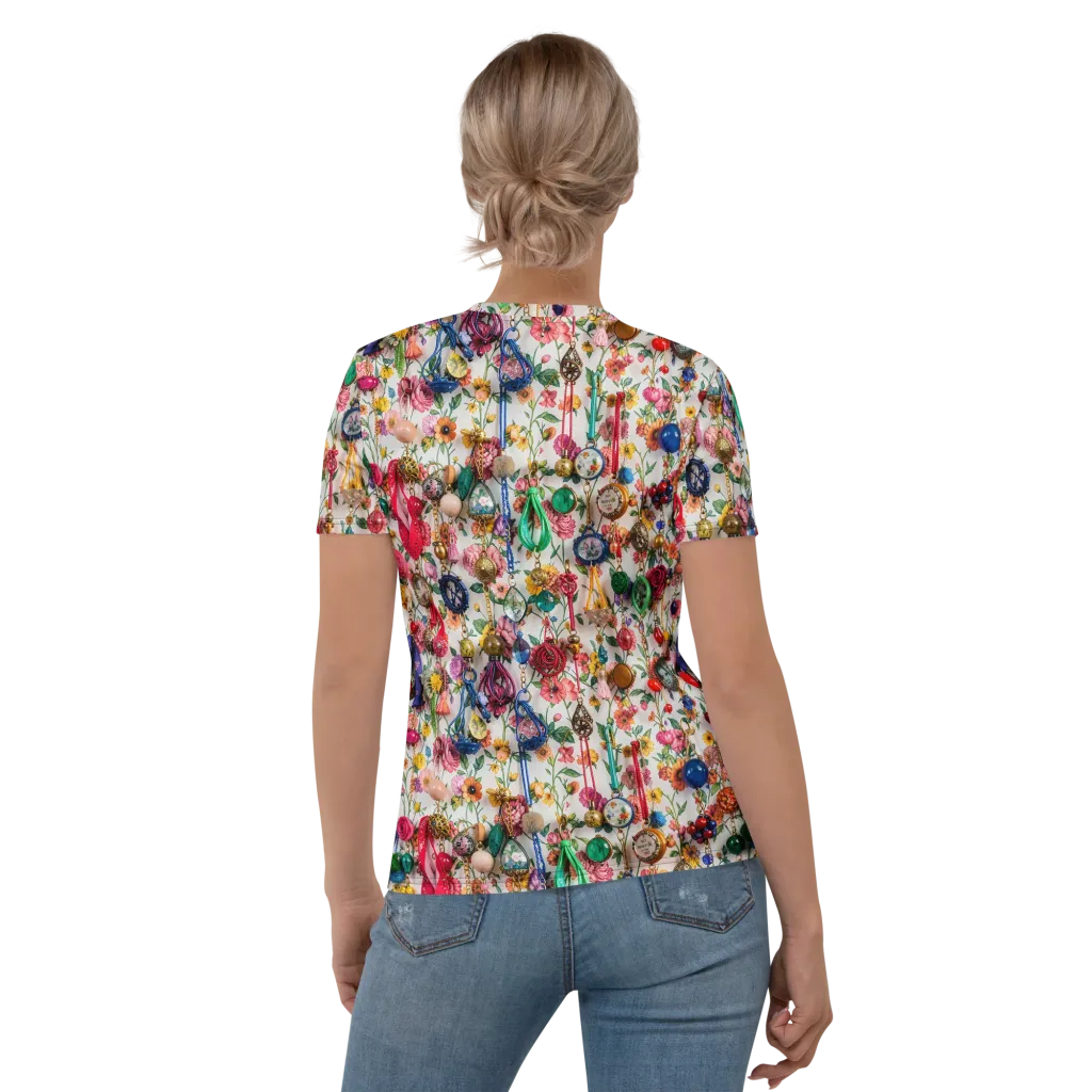 Botanical Bijou on Women's Crew Neck T-Shirt — Back