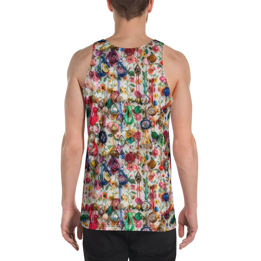 Botanical Bijou on Men's Tank Top — Back
