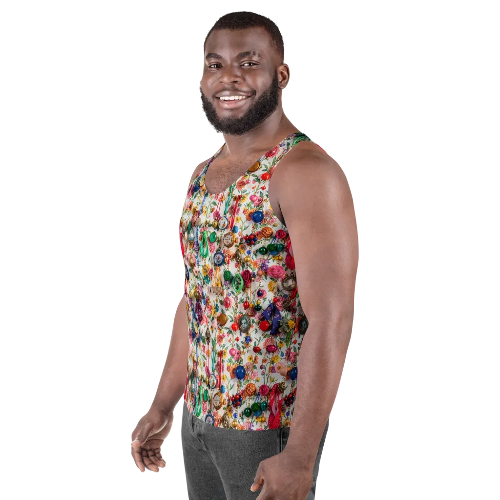Botanical Bijou on Men's Tank Top — Left Front