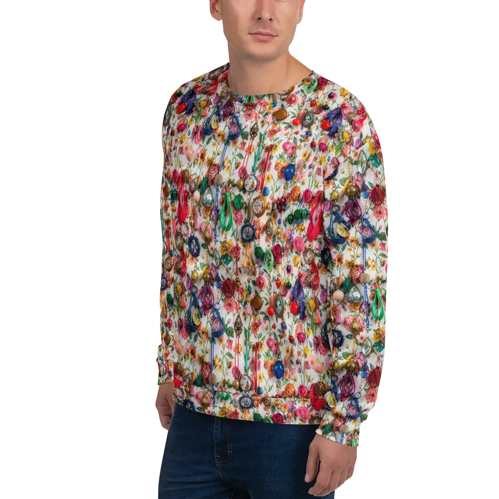 Botanical Bijou on Sweatshirt — Left Front