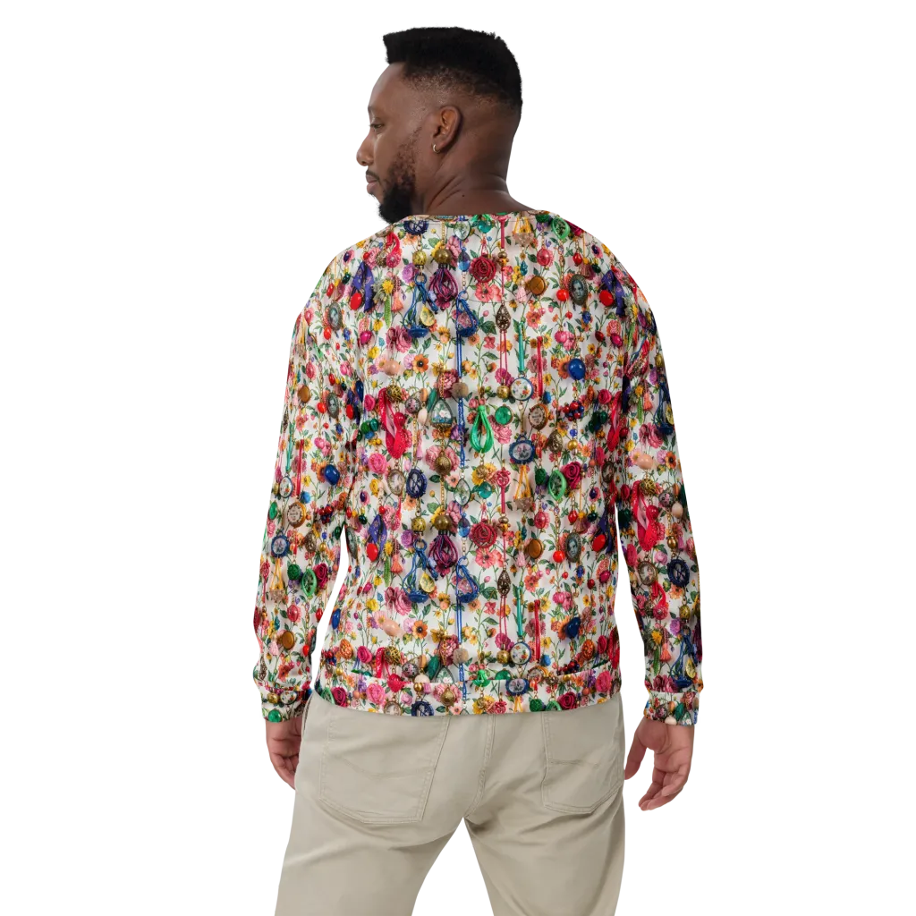 Botanical Bijou on Sweatshirt — Back print