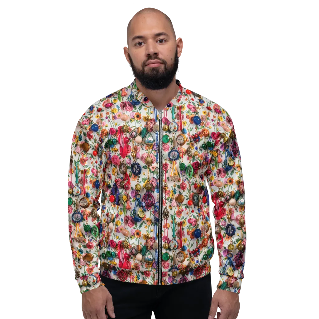 Botanical Bijou on Bomber Jacket — Front
