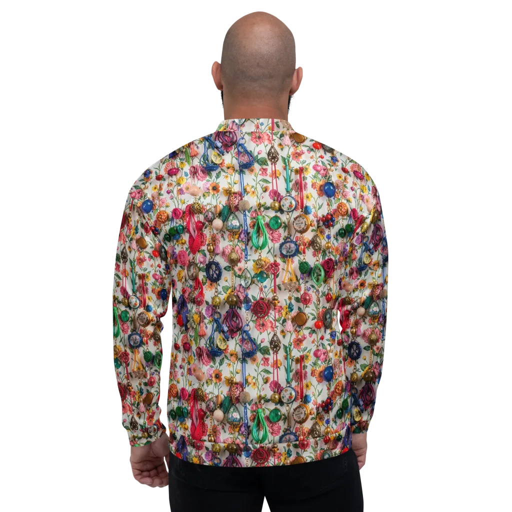 Botanical Bijou on Bomber Jacket — Back