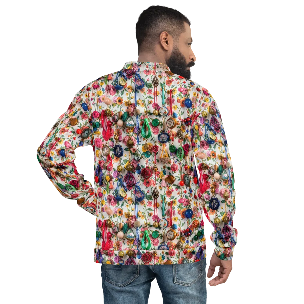 Botanical Bijou on Bomber Jacket — Back print