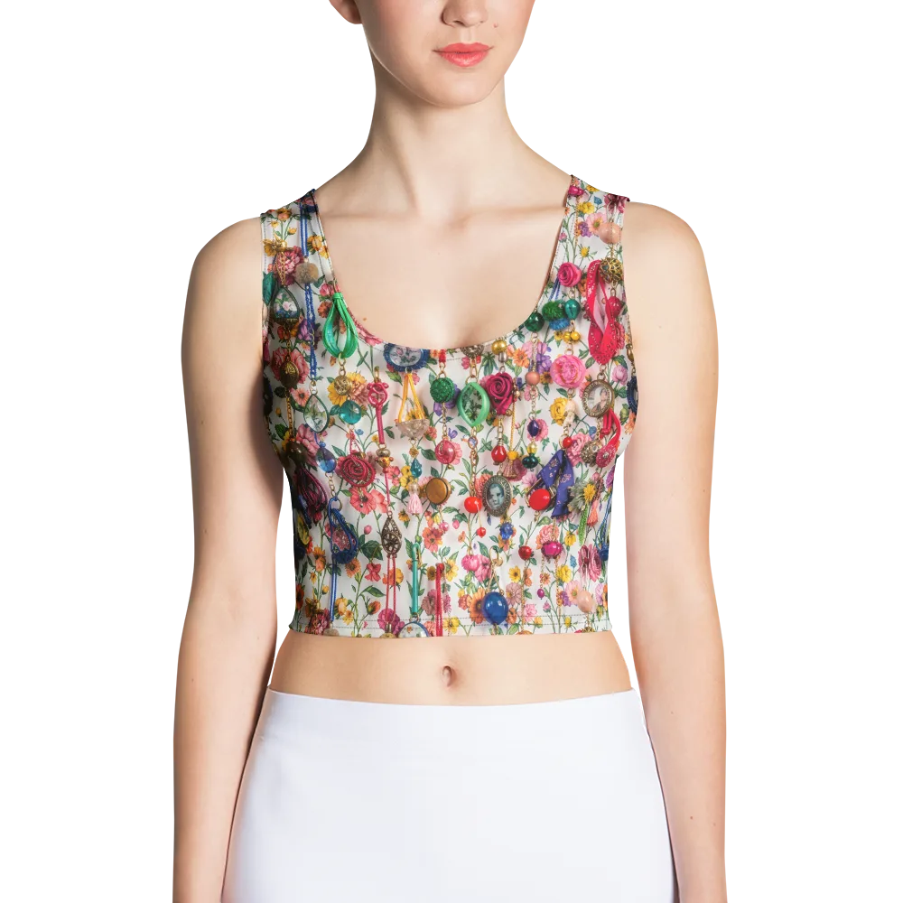 Botanical Bijou on Crop Top — Front