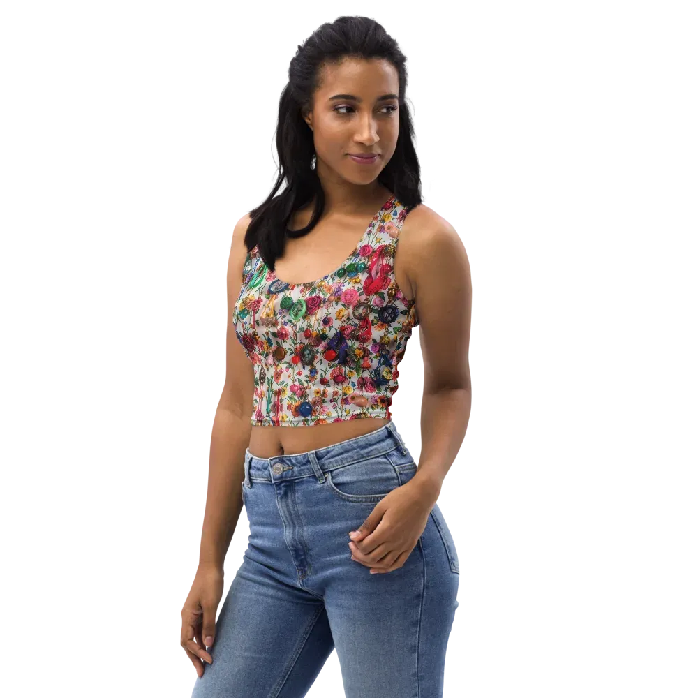 Botanical Bijou on Crop Top — Print file