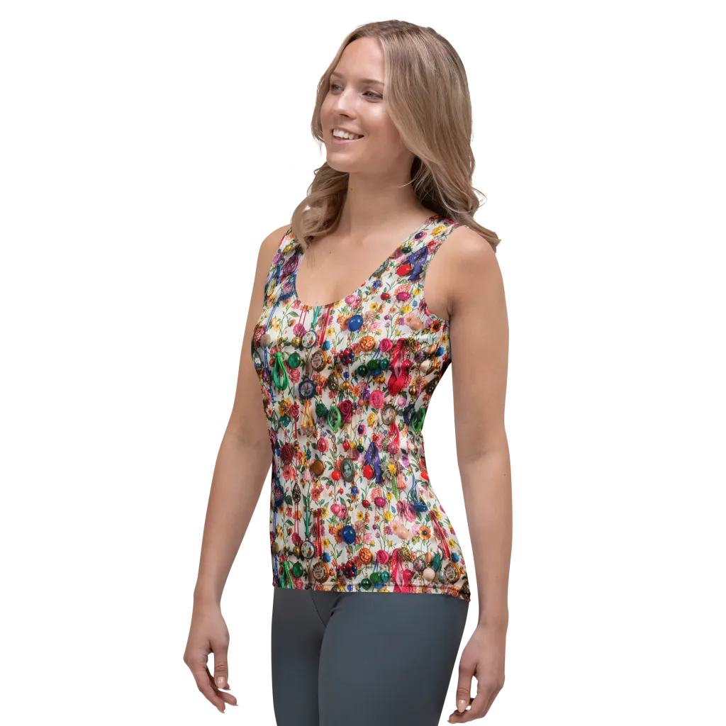 Botanical Bijou on Women's Tank Top — Left Front