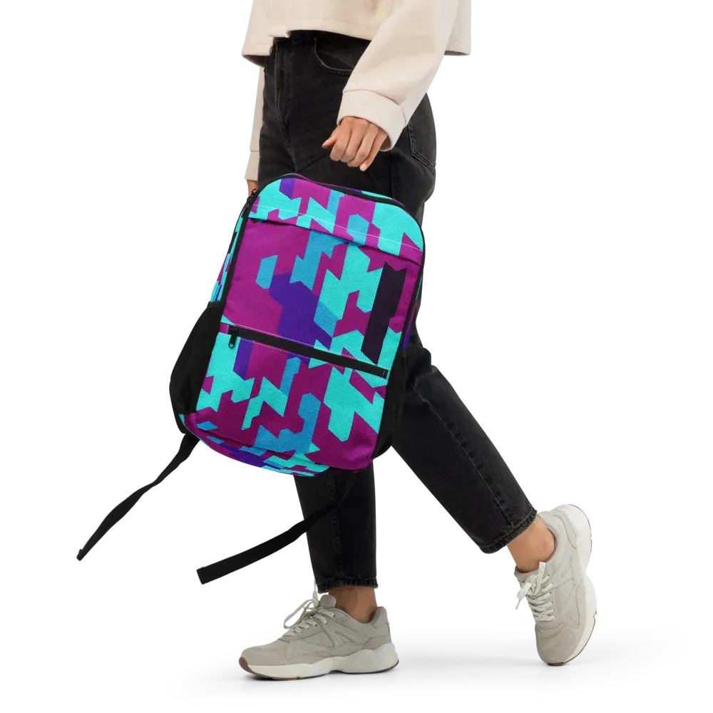 Electric Facets on Utility Backpack — Front 2