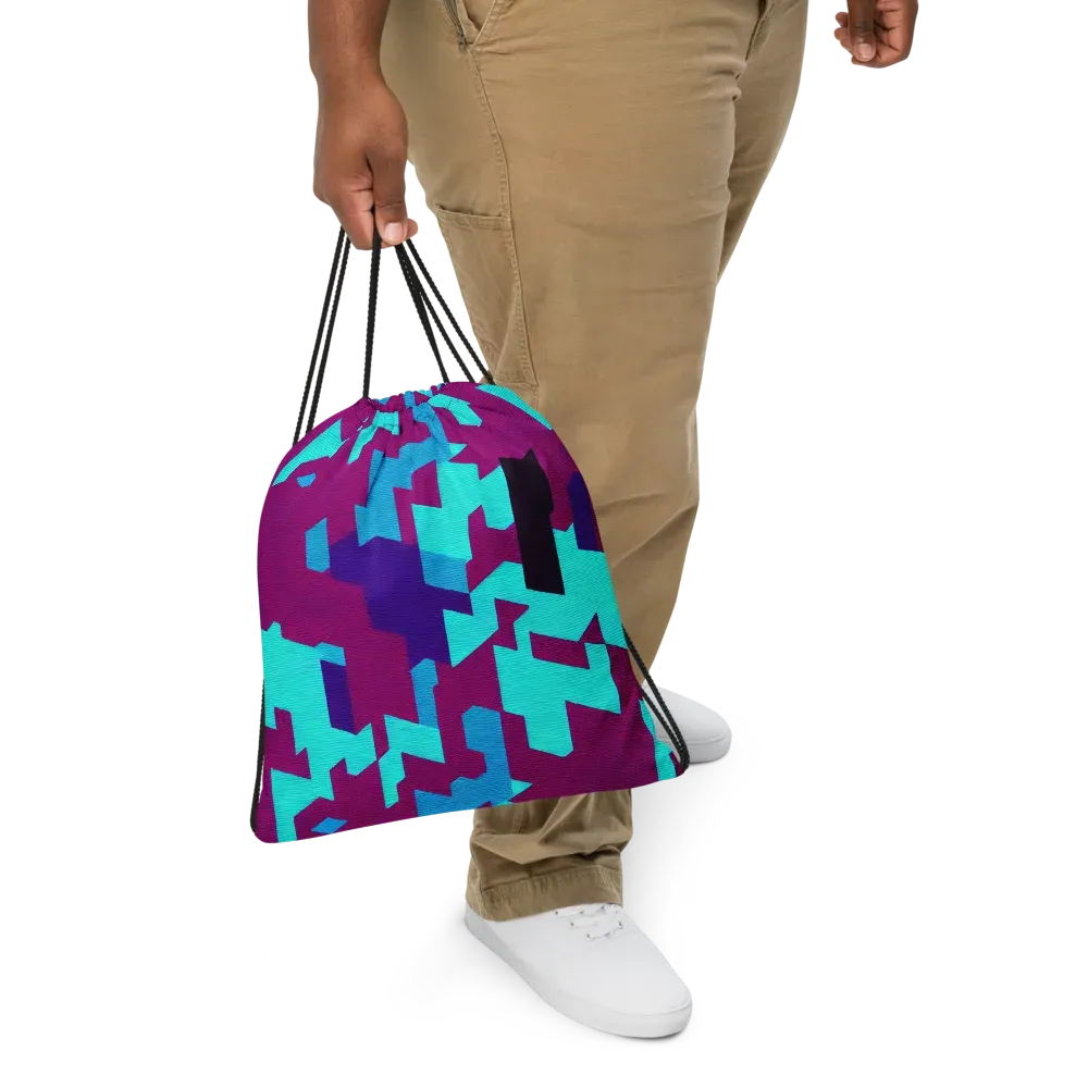 Electric Facets on Drawstring Bag — Print file