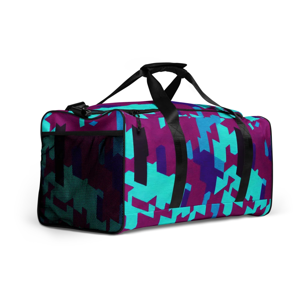 Electric Facets on Duffle Bag — Back print