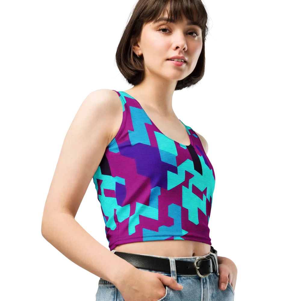 Electric Facets on Crop Top — Print file