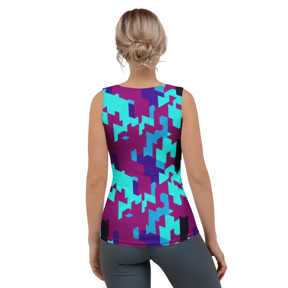 Electric Facets on Women's Tank Top — Back