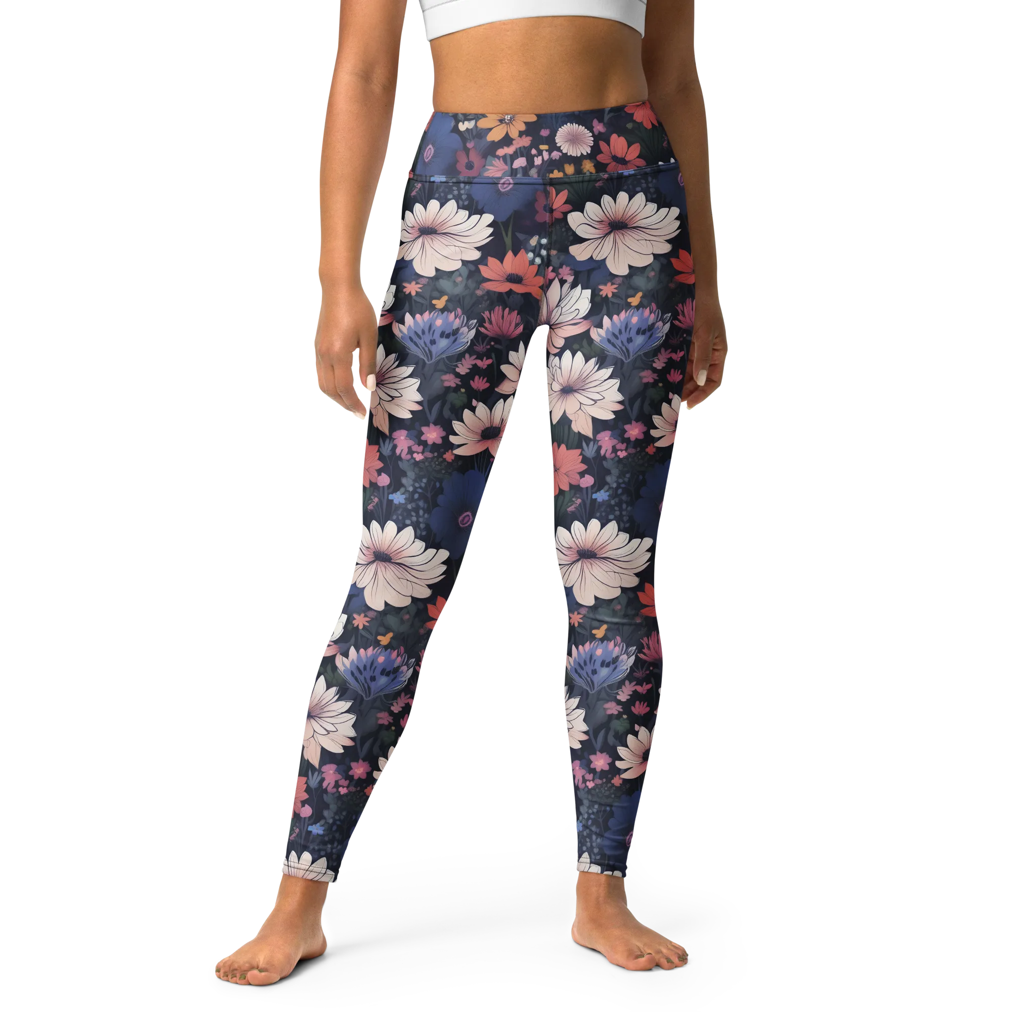 Moonlit Meadow on Yoga Leggings — Print file